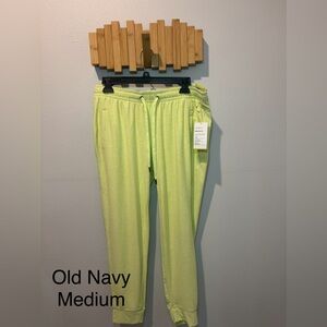 Old Navy Lemon-Lime Mid-Rise Jogger Pants